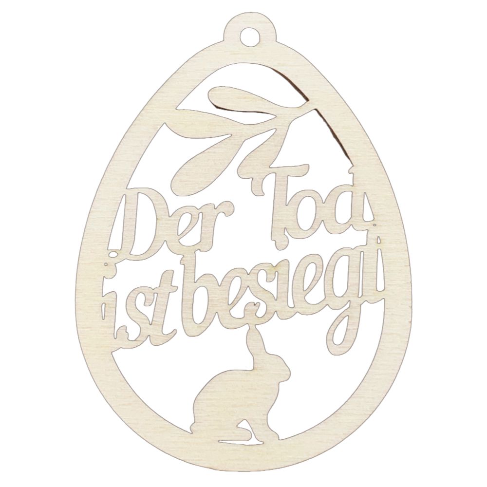 Osterei Pappel Der Tod ist besiegt