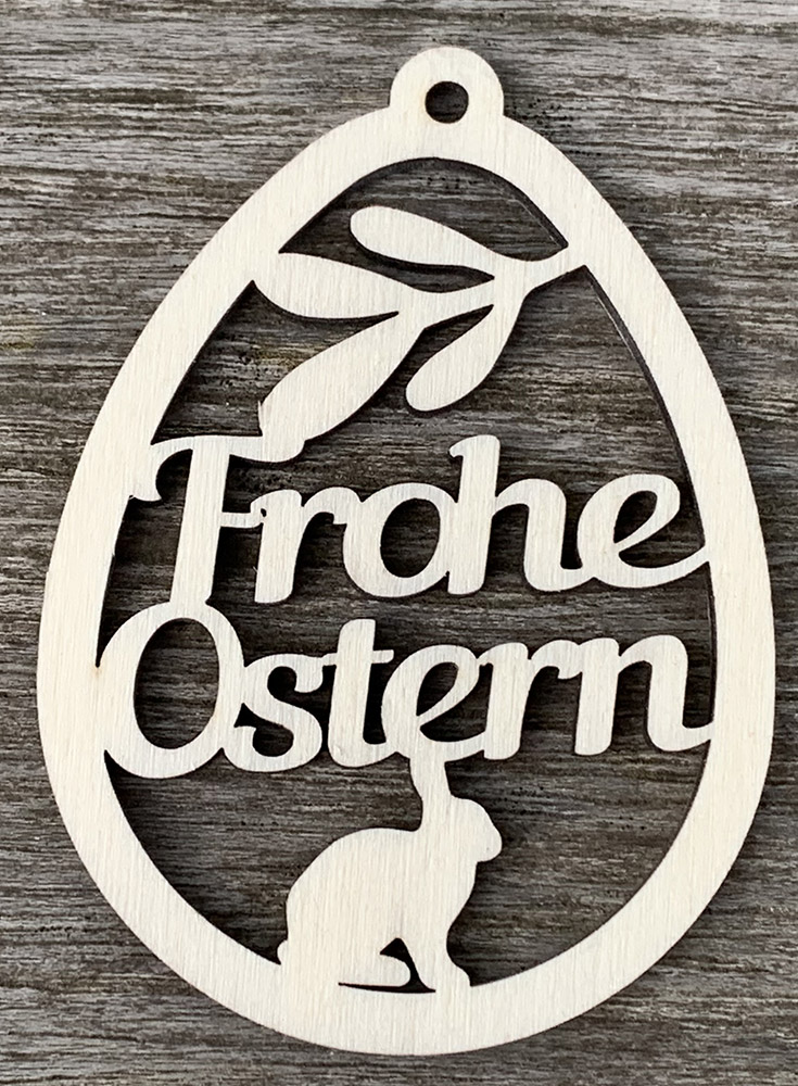 Osterei Pappel Frohe Ostern