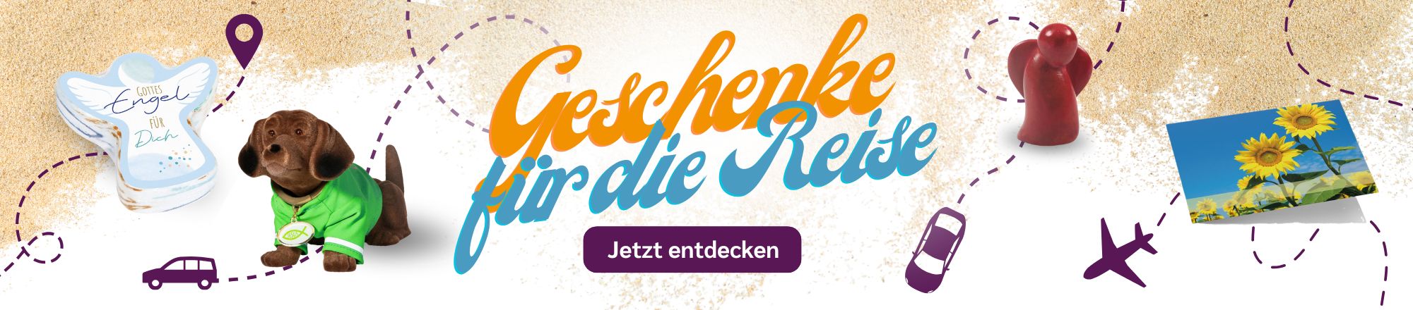 Produktbeispiele zum Thema Geschenke für die Reise