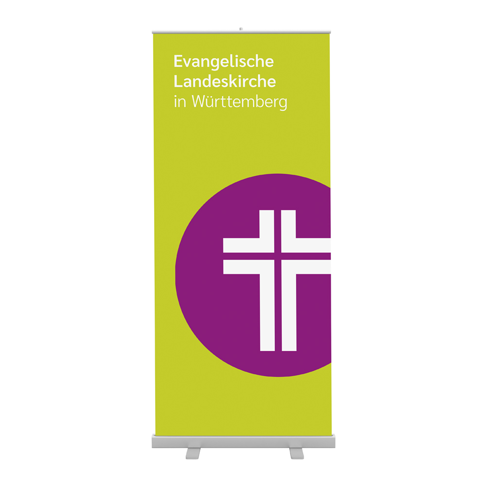 Roll-up mit elk-wue-Logo