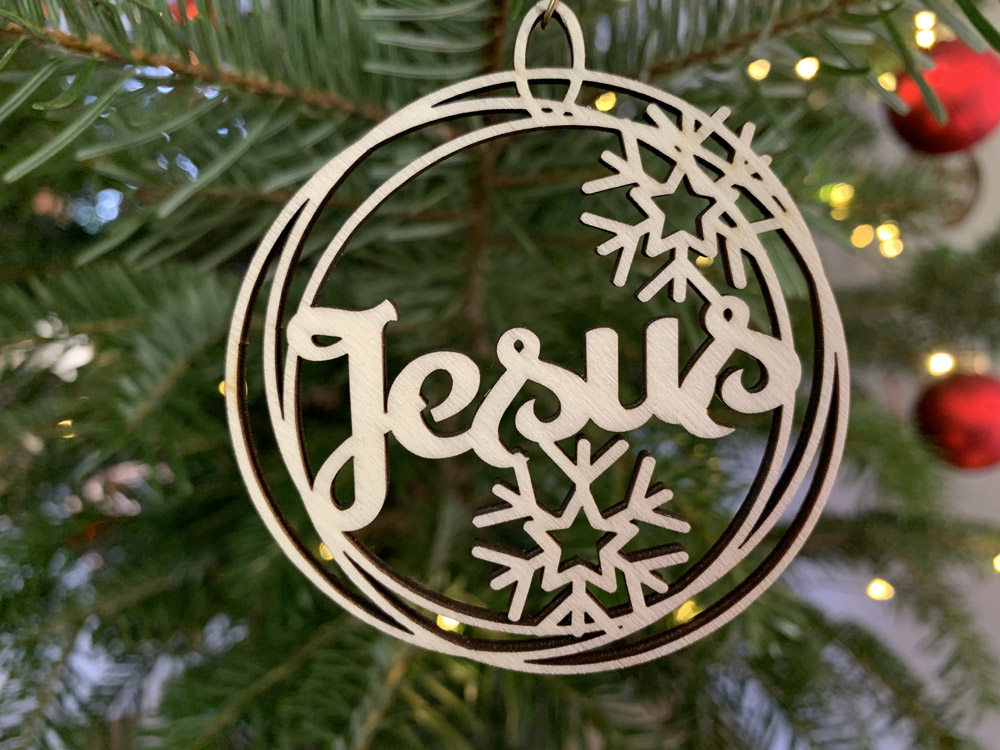 Baumschmuck Pappel Jesus