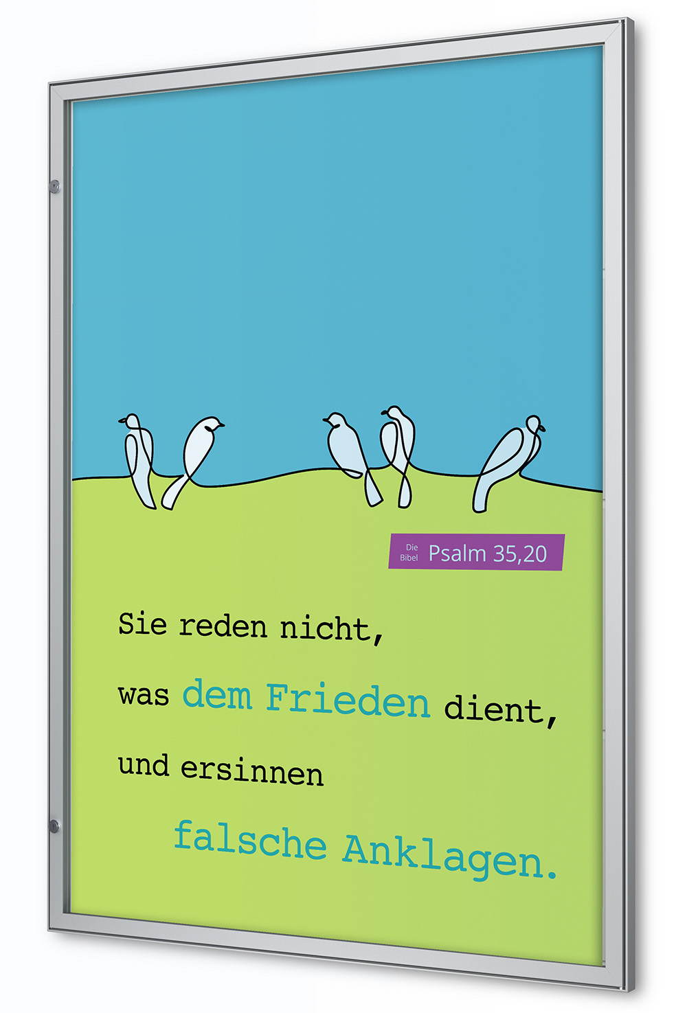 Flachschaukasten Standard Hochformat