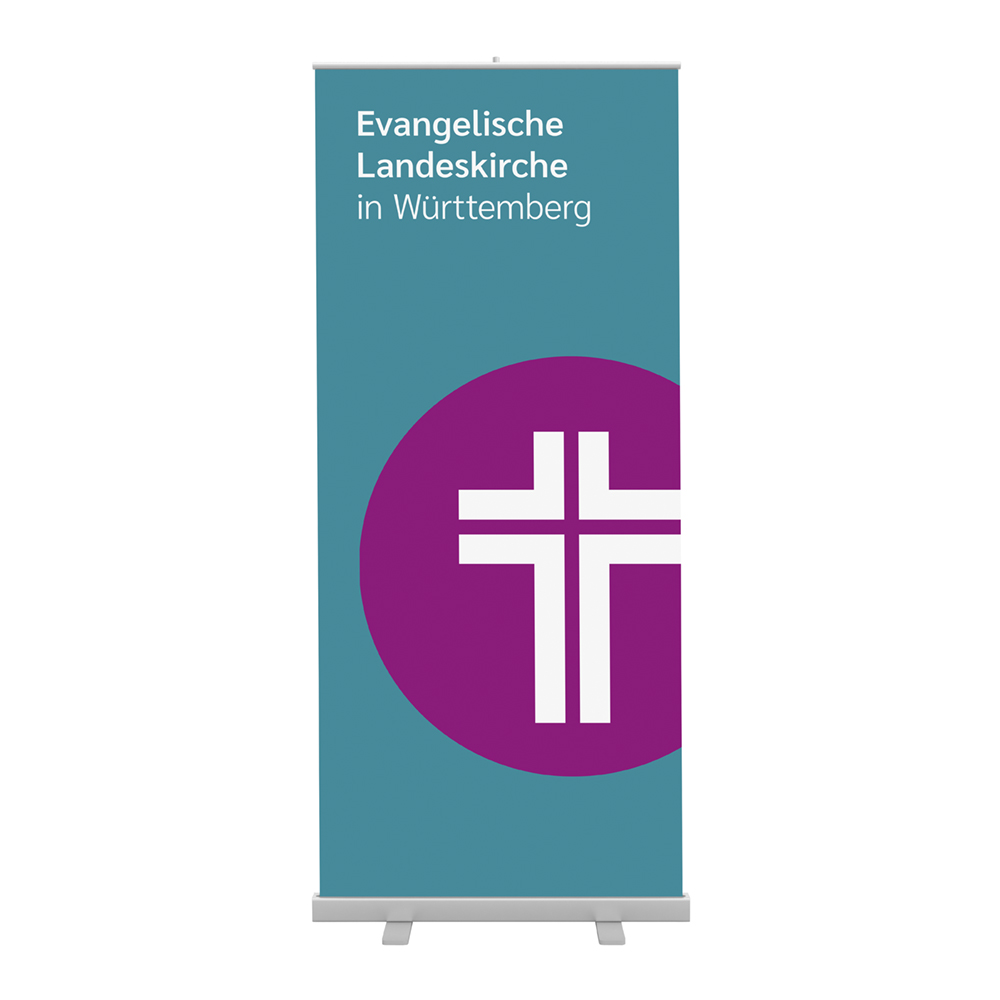 Roll-up mit elk-wue-Logo