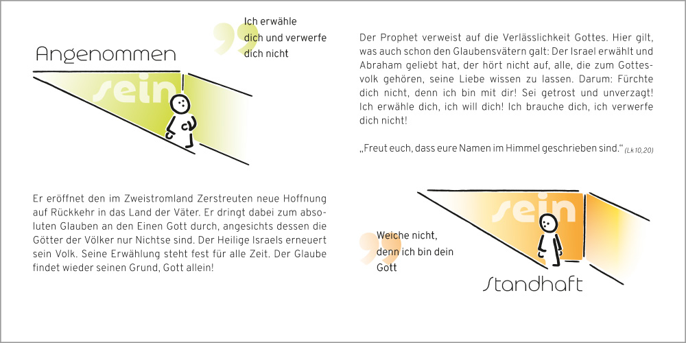 Klappkarte mit Einleger, Fürchte dich nicht ...