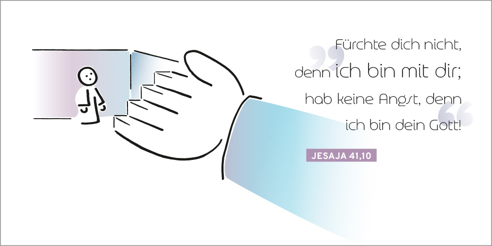 Klappkarte mit Einleger, Fürchte dich nicht ...