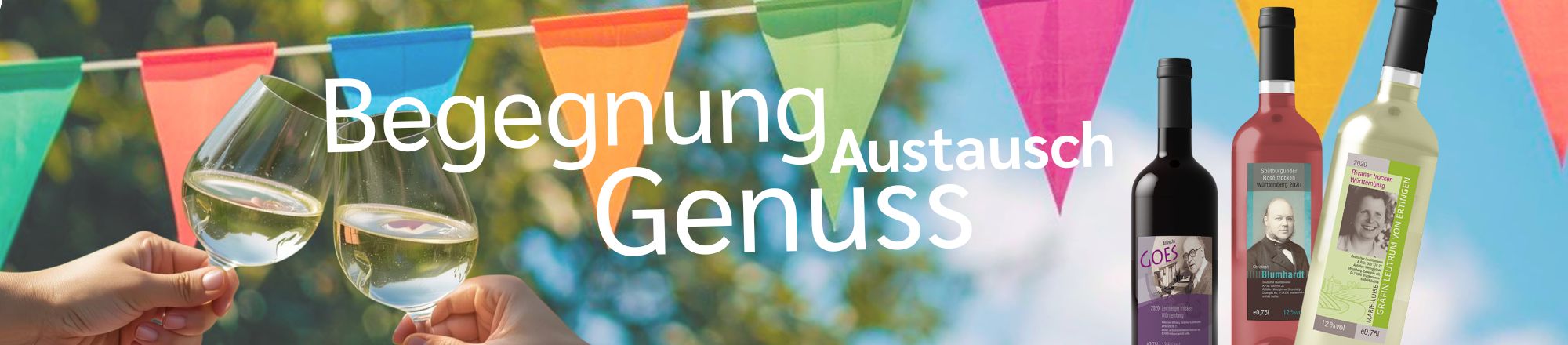 Werbeslider für die landeskirchliche Weinserie