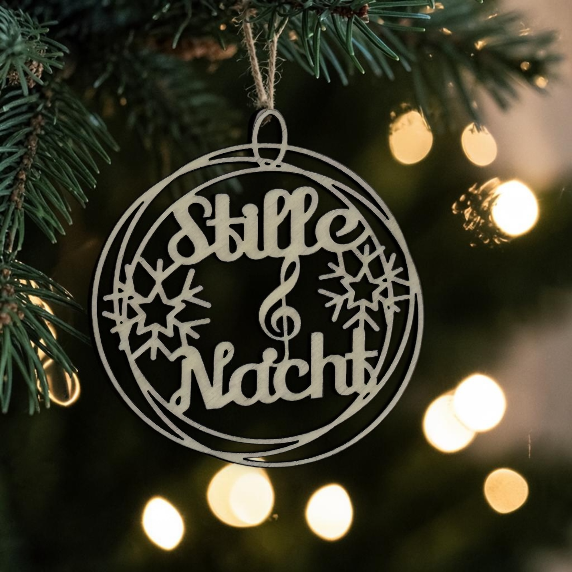 Stille Nacht, Baumschmuck Pappel