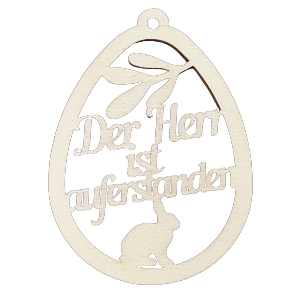 Osterei Pappel Der Herr ist auferstanden