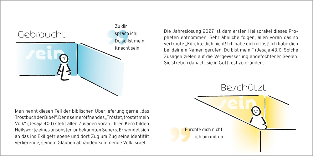 Klappkarte mit Einleger, Fürchte dich nicht ...