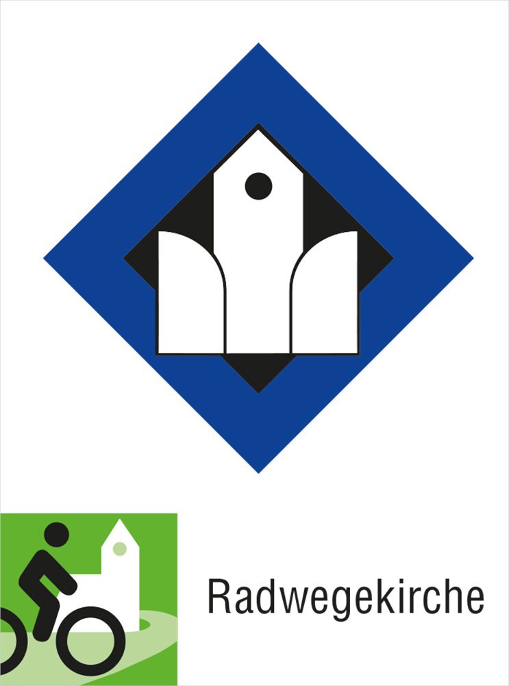 Acrylschild Radwegekirche